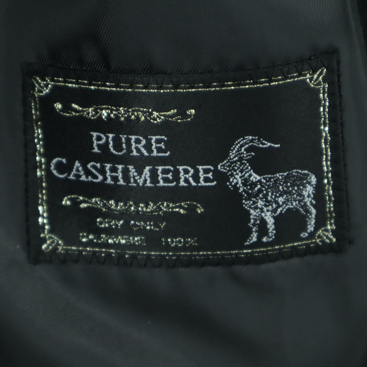 Pure Cashmere ピュアカシミヤ 長袖 カシミヤ ステンカラーコート A6 グレー系 メンズ