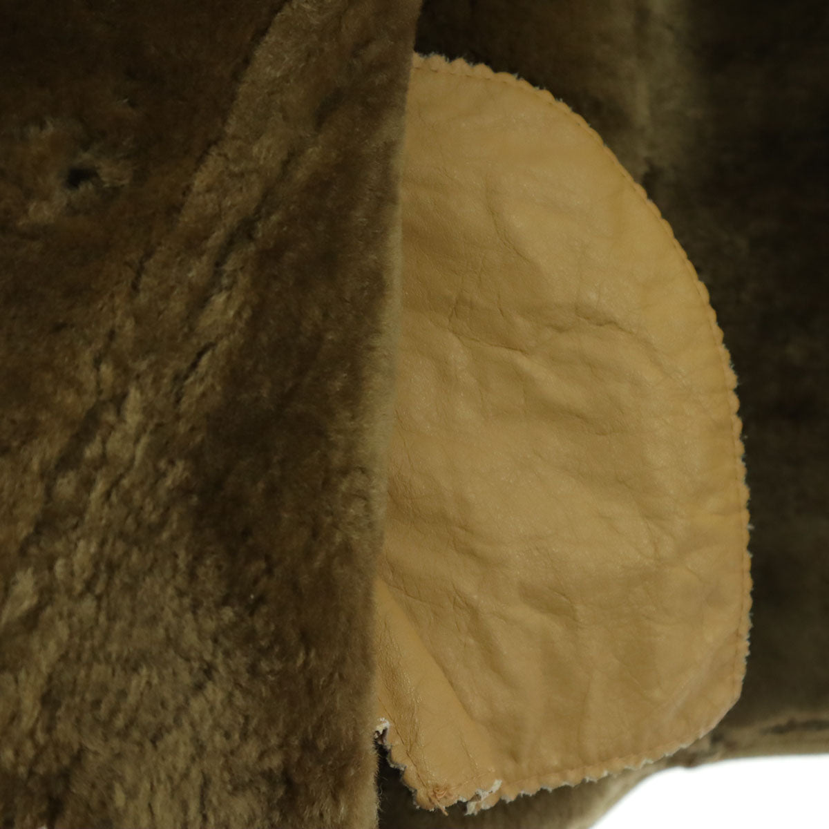 G.L.BOWRON & CO.LTD ニュージーランド製 長袖 ムートンジャケット XL ブラウン レディース