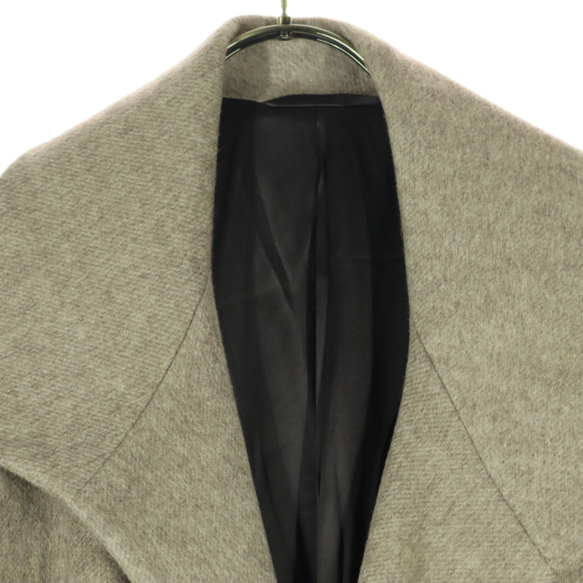 美品 Kiton キートン イタリア製 長袖 ガウンコート 38 ベージュ レディース