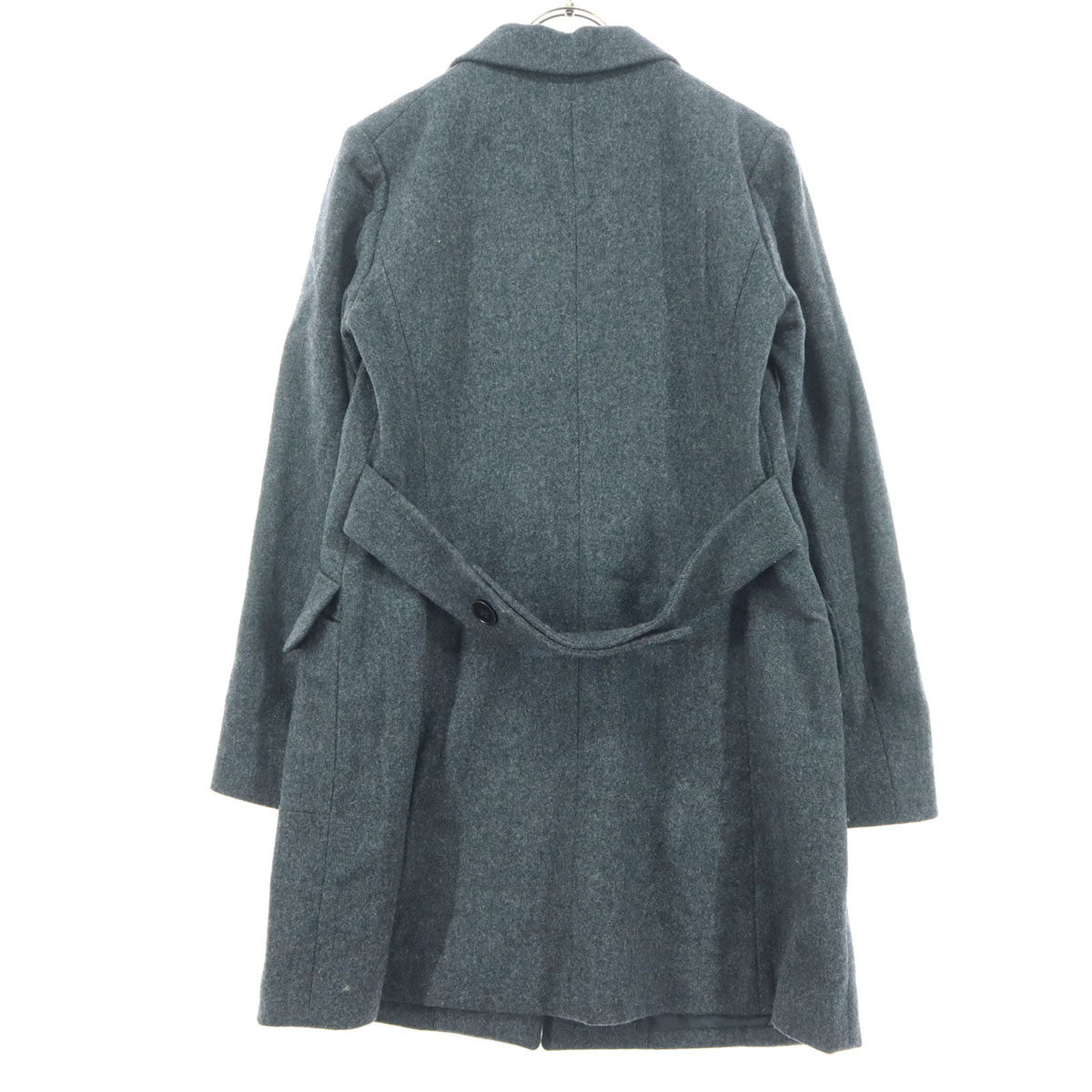 美品 UNIQLO ユニクロ 長袖 チェスターコート M グレー レディース