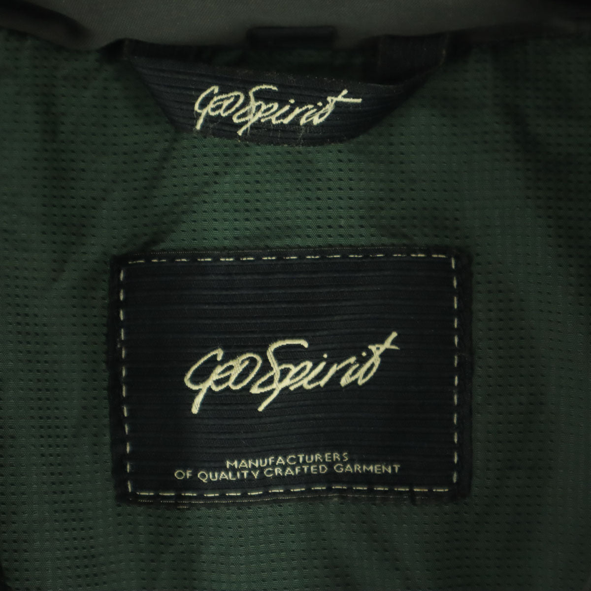 GEO SPIRIT ゲオスピリット イタリア製 長袖 ダウンコート 42 カーキ レディース