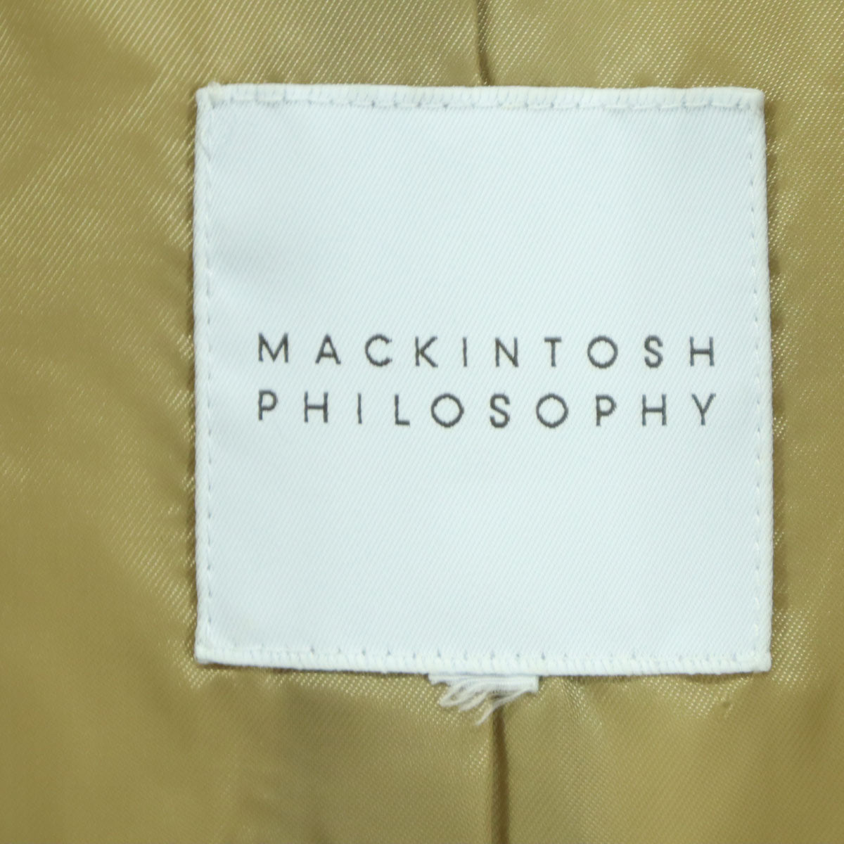 MACKINTOSH PHILOSOPHY マッキントッシュフィロソフィー 長袖 ダウンコート 40 ベージュ 三陽商会 レディース