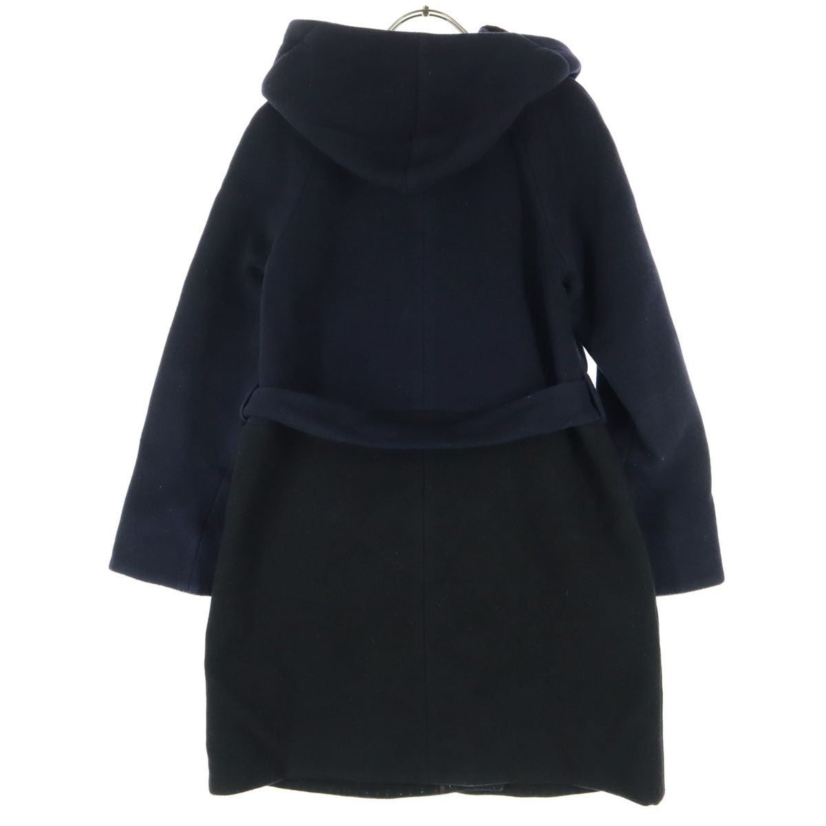 THE PARLOR ザパーラー ベルテッド コート 38 ネイビー レディース