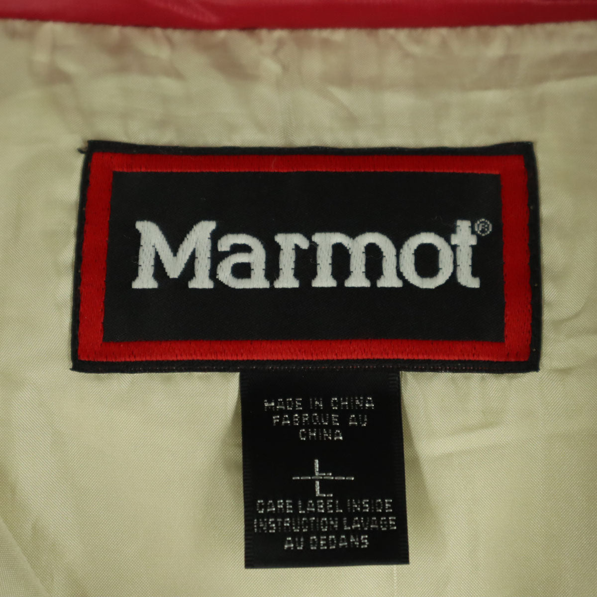 美品 MARMOT マーモット ファーフード付 ダウンジャケット L ピンク レディース