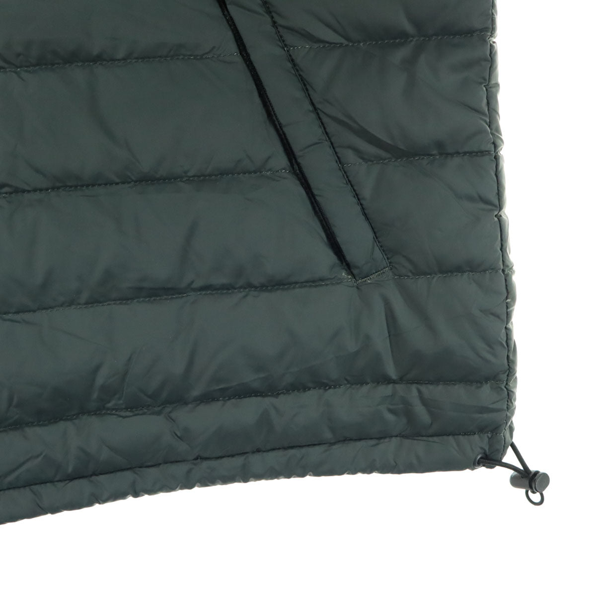 美品 Danton ダントン 長袖 ノーカラー ライトダウンジャケット 38 グレー レディース