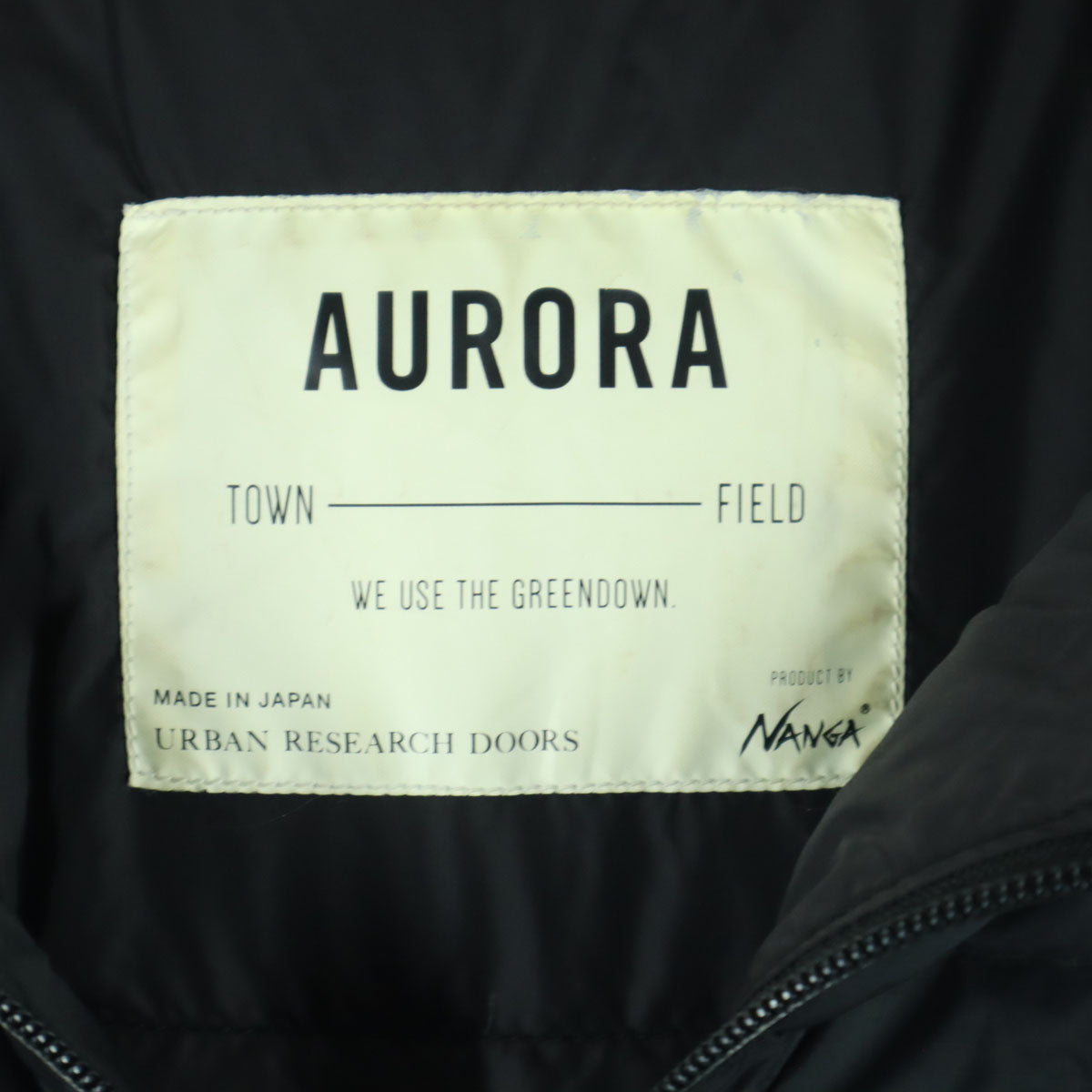 NANGA ナンガ アーバンリサーチコラボ 長袖 AURORA ダウンジャケット 36 ブラック フーディー レディース