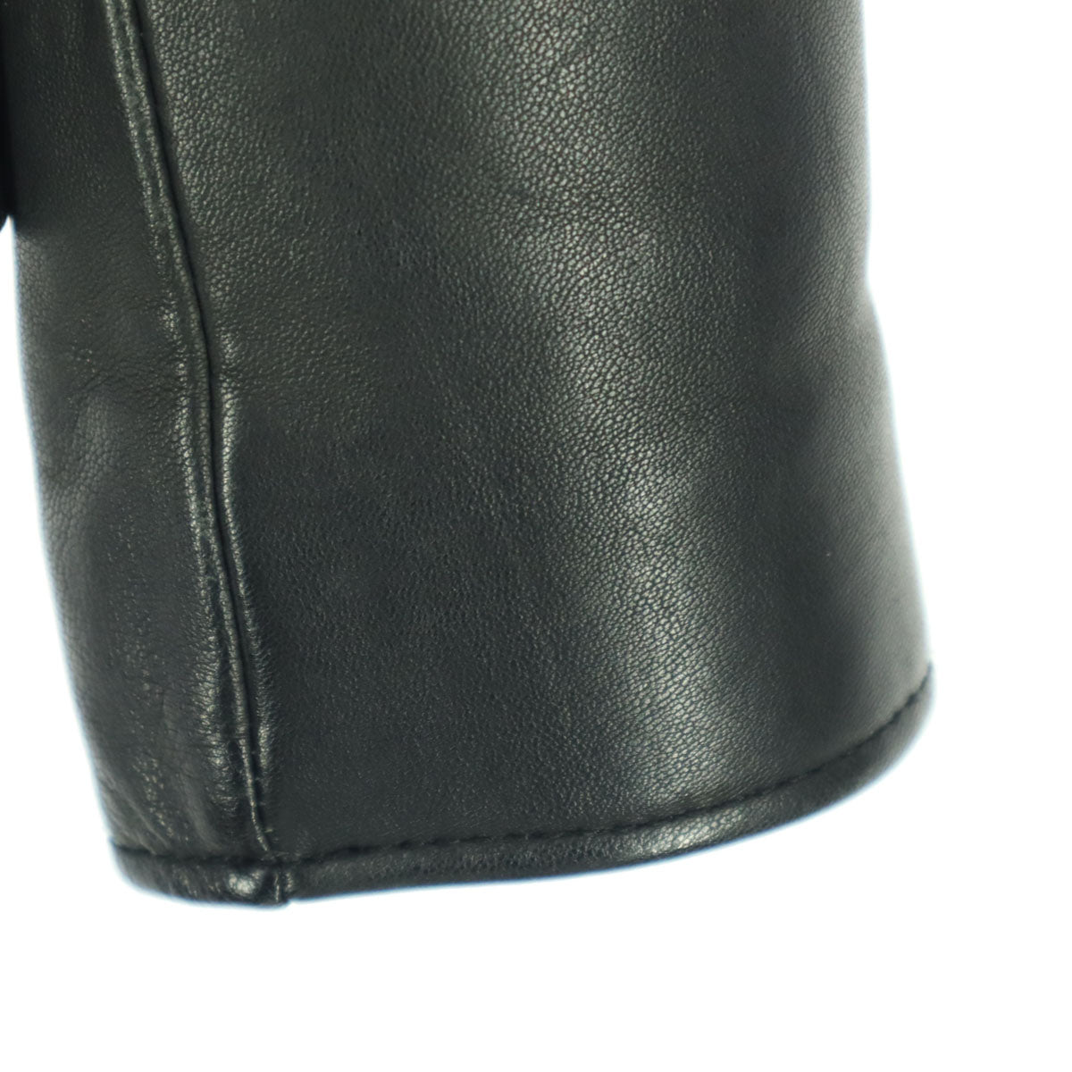 collective コレクティブ 長袖 レザー シングルライダースジャケット S ブラック 羊革 レディース