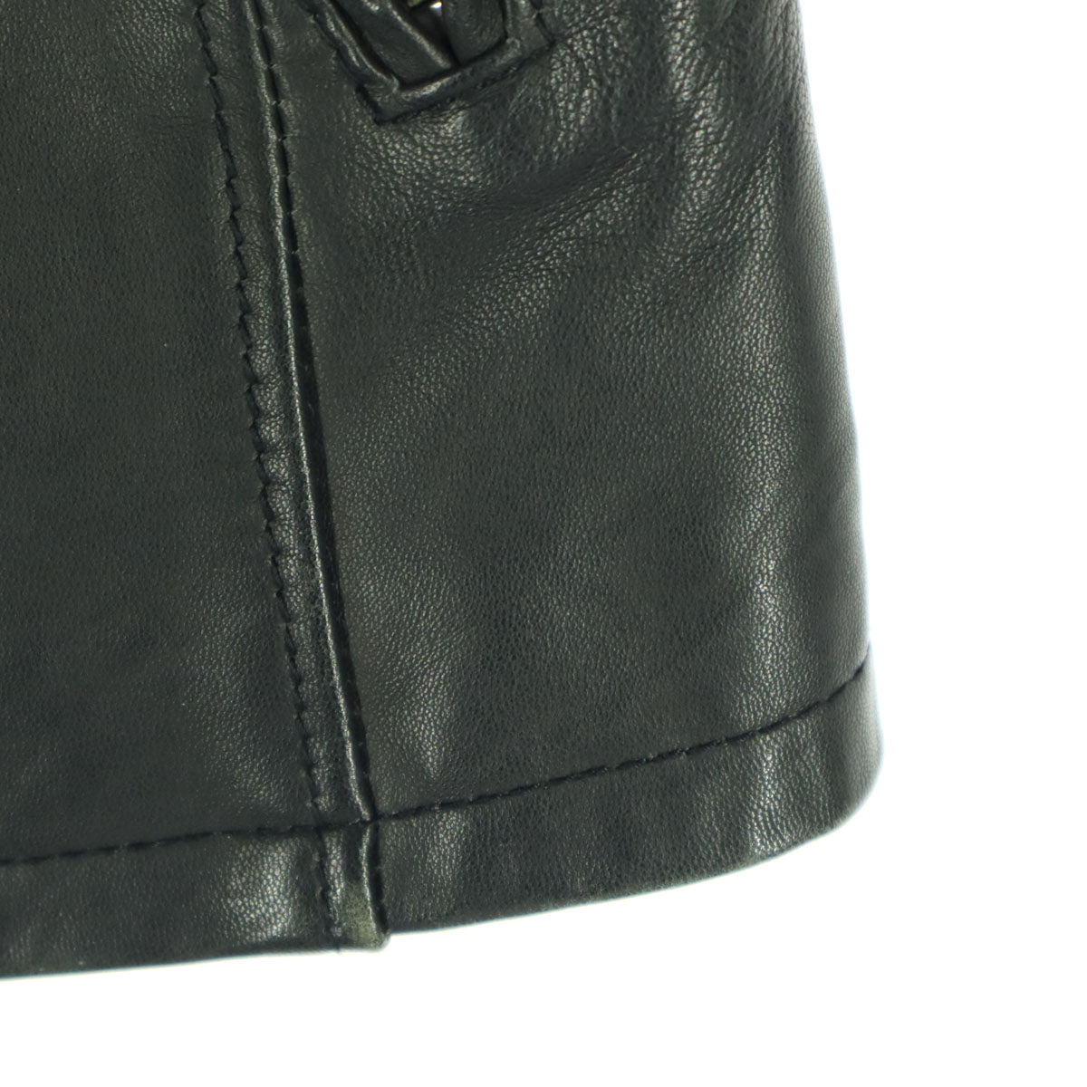 collective コレクティブ 長袖 レザー シングルライダースジャケット S ブラック 羊革 レディース