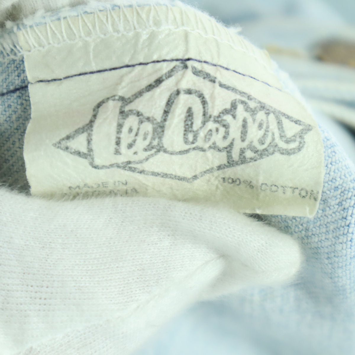 Lee Cooper リークーパー オールド 長袖 デニムジャケット 38 ブルー メンズ