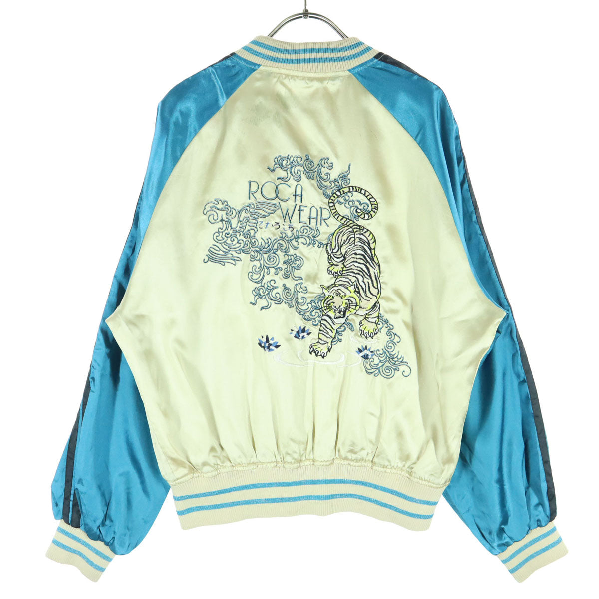 ROCAWEAR ロカウェア 刺繍 長袖 スカジャン XL ベージュ系 メンズ