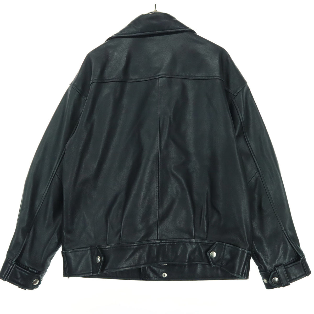 AZUL by moussy アズールバイマウジー 長袖 レザー ダブルライダースジャケット S ブラック 羊革 レディース