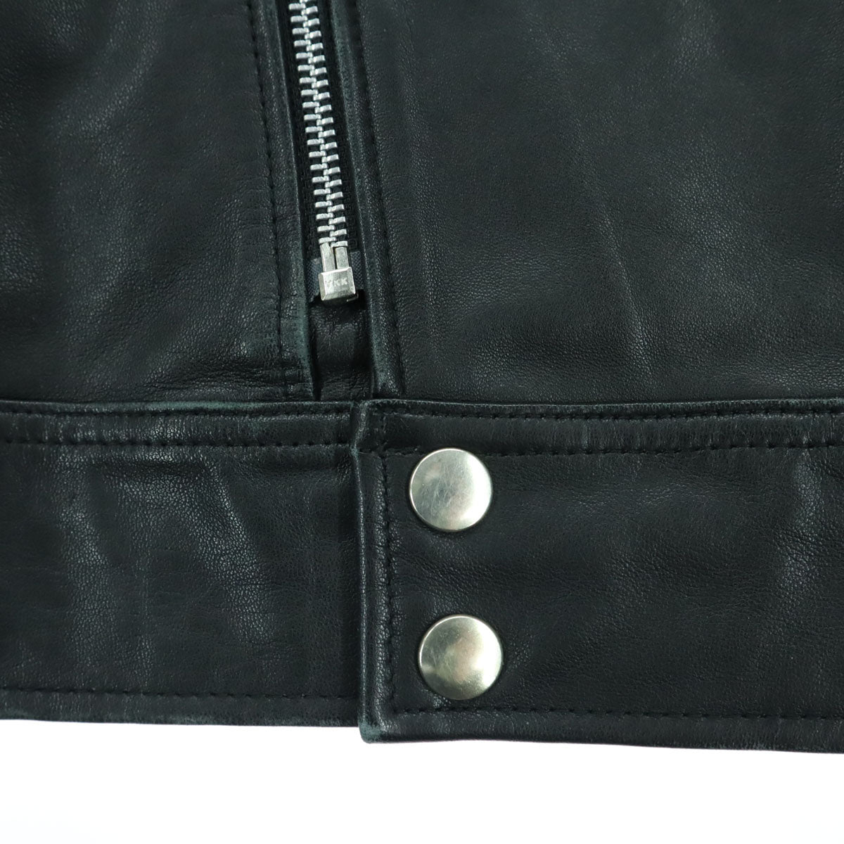 AZUL by moussy アズールバイマウジー 長袖 レザー ダブルライダースジャケット S ブラック 羊革 レディース