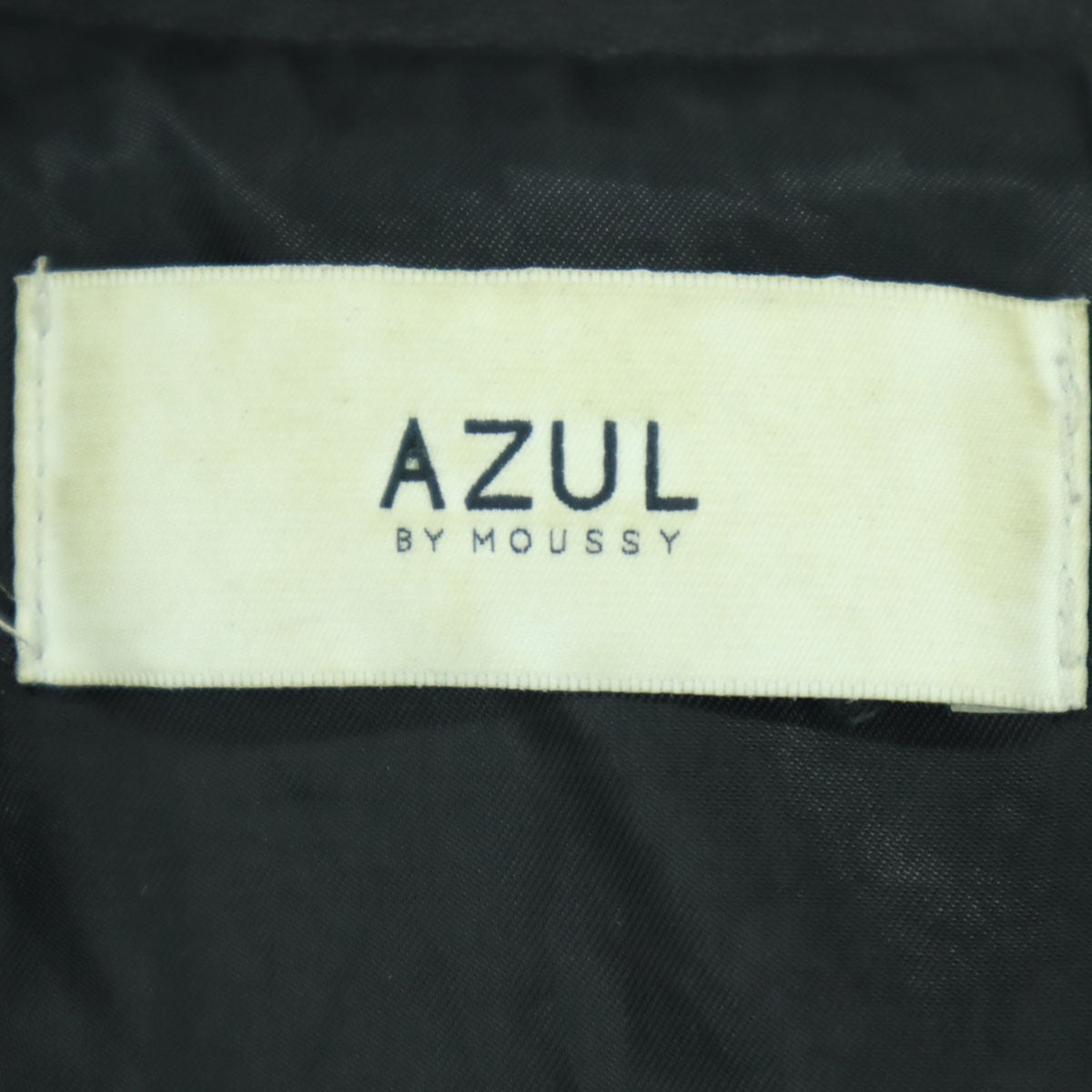 AZUL by moussy アズールバイマウジー 長袖 レザー ダブルライダースジャケット S ブラック 羊革 レディース