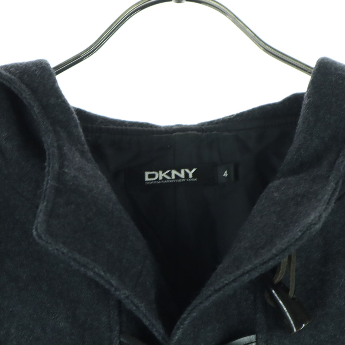 DKNY DONNA KARAN NEW YORK ダナキャランニューヨーク 長袖 ダッフルコート 4 グレー レディース