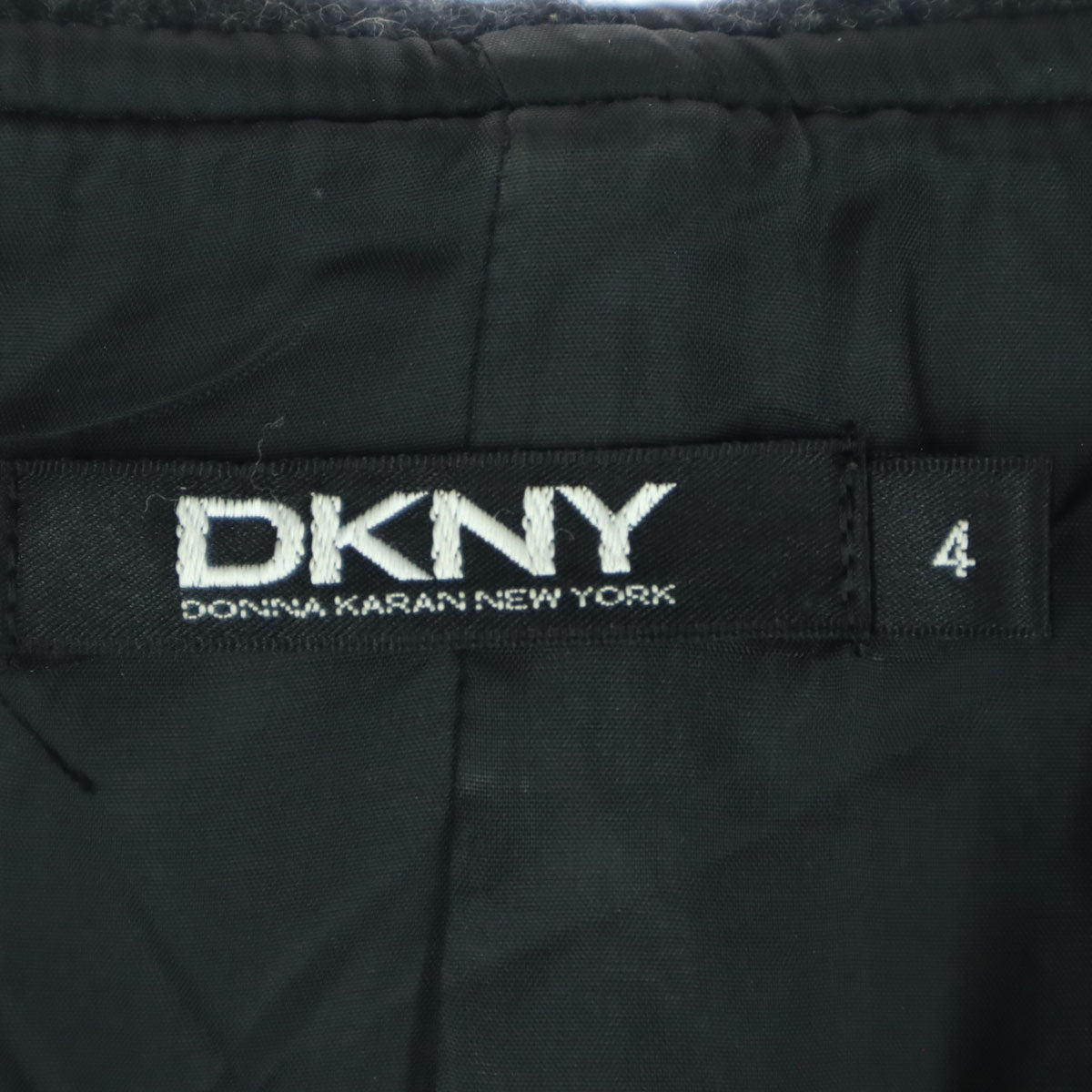 DKNY DONNA KARAN NEW YORK ダナキャランニューヨーク 長袖 ダッフルコート 4 グレー レディース