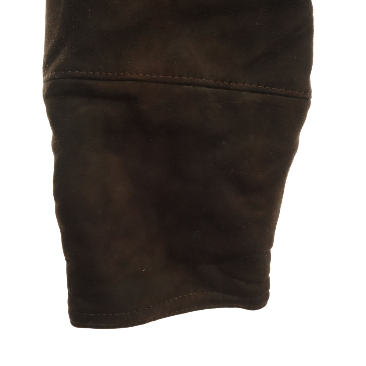 ADAR ブルガリア製 長袖 ムートンコート S ブラウン 羊毛 レディース