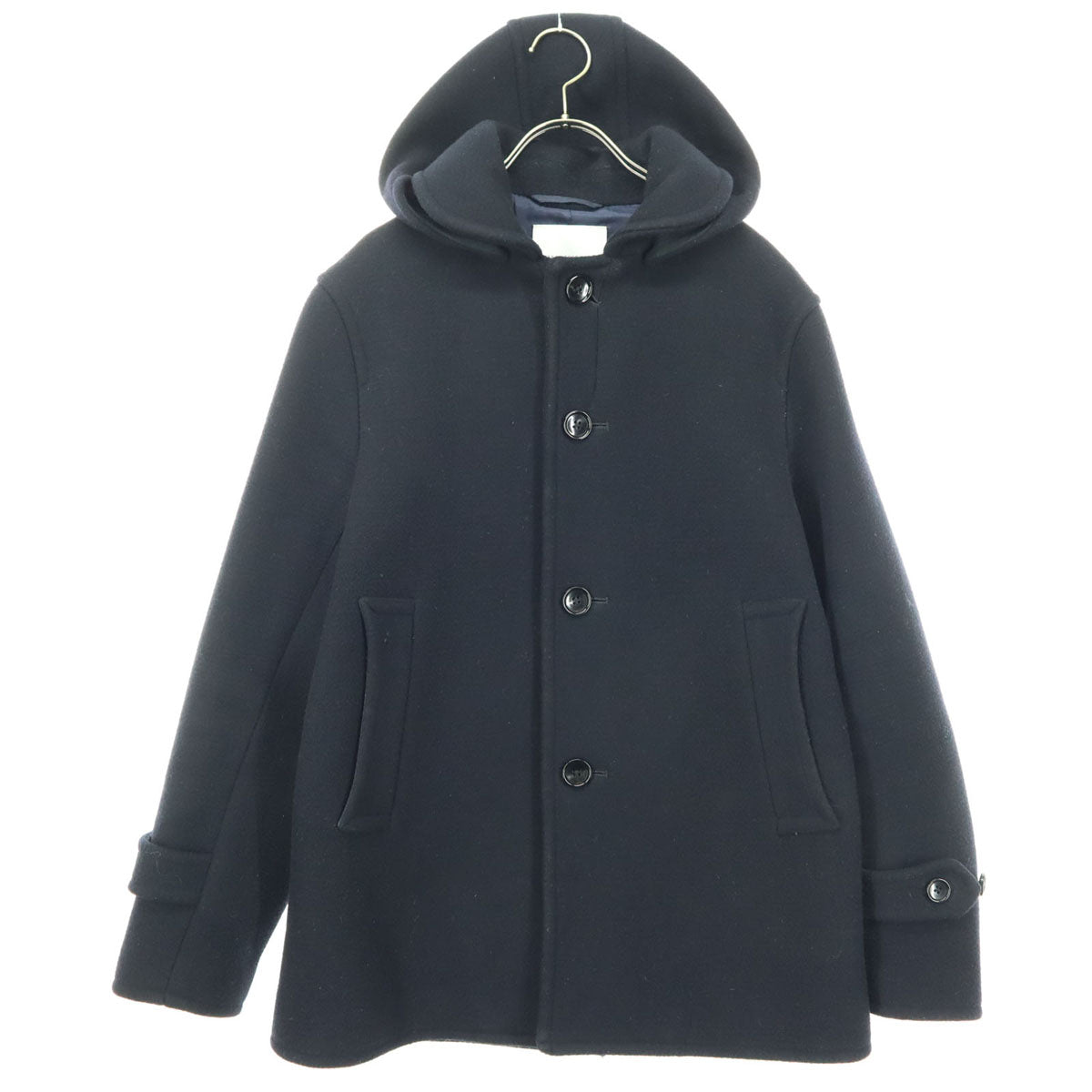 美品 URBAN RESEARCH アーバンリサーチ 長袖 ウール フーディジャケット M ブラック レディース