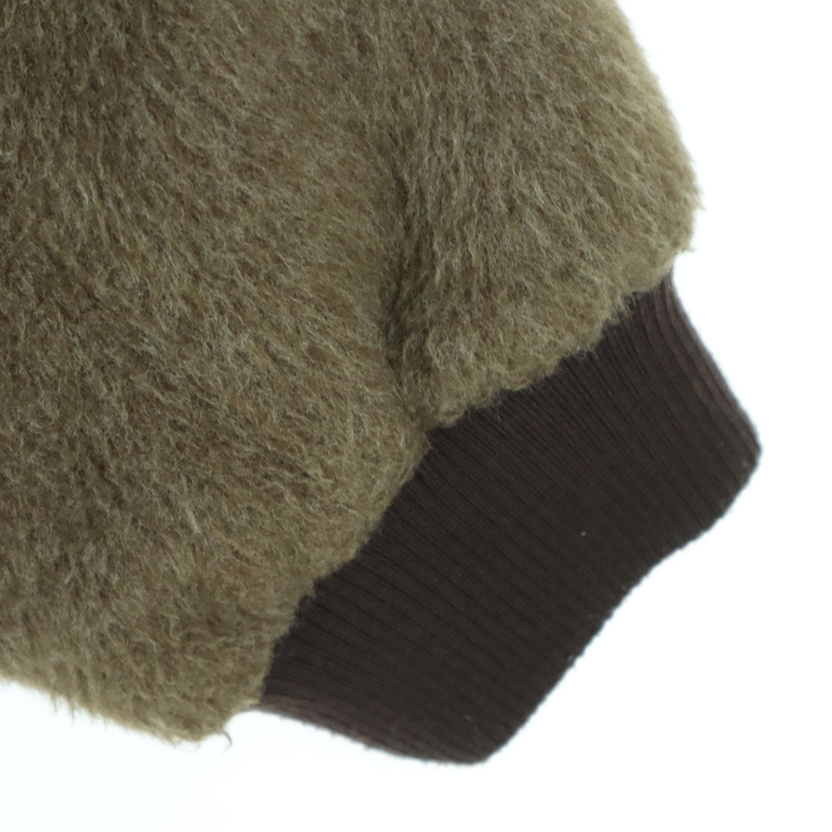 WETTEMPT ウィテンプト 長袖 フェイクファー ブルゾン L ブラウン メンズ