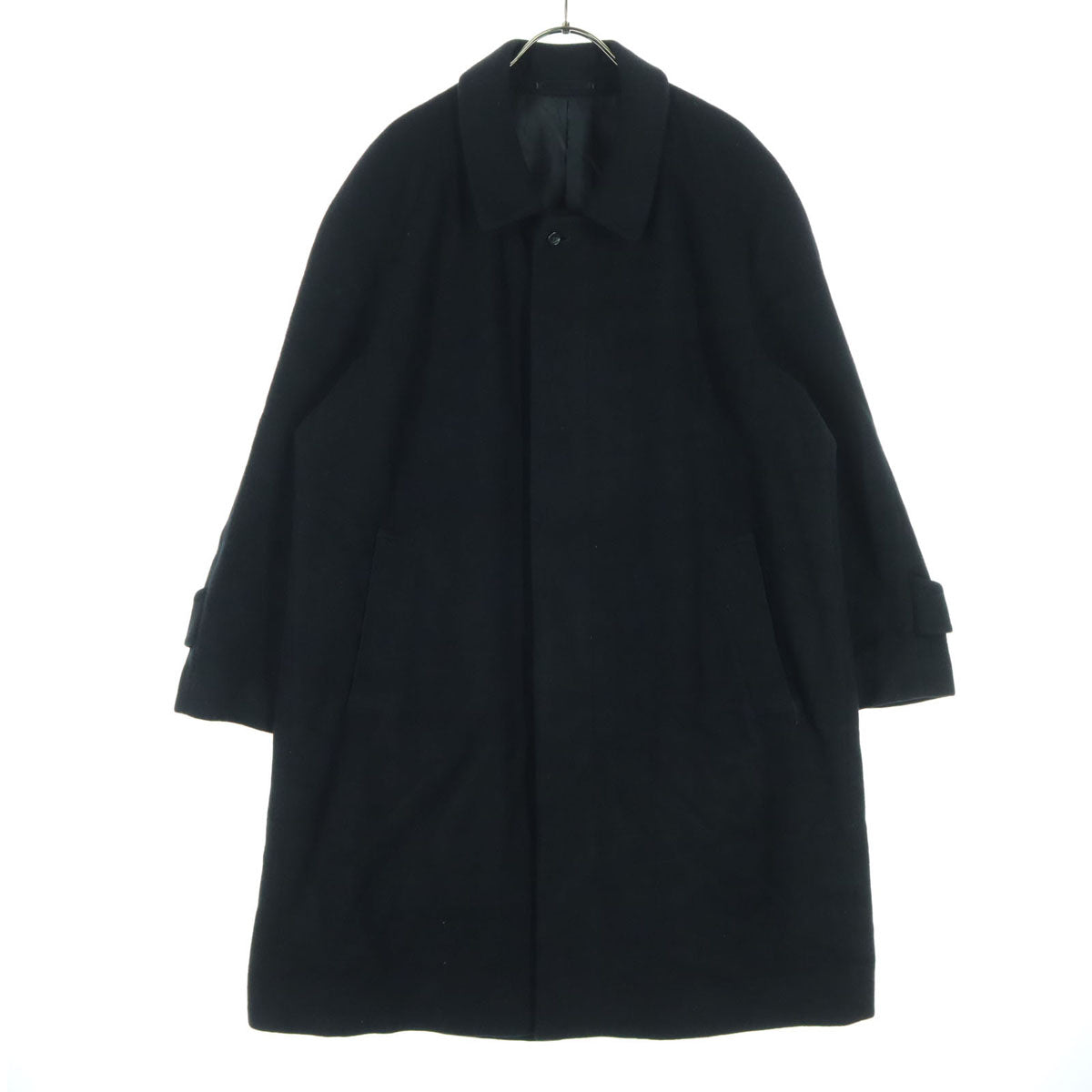 Cashmere カシミヤ カシミヤ緯糸 長袖 ロングコート M ブラック メンズ