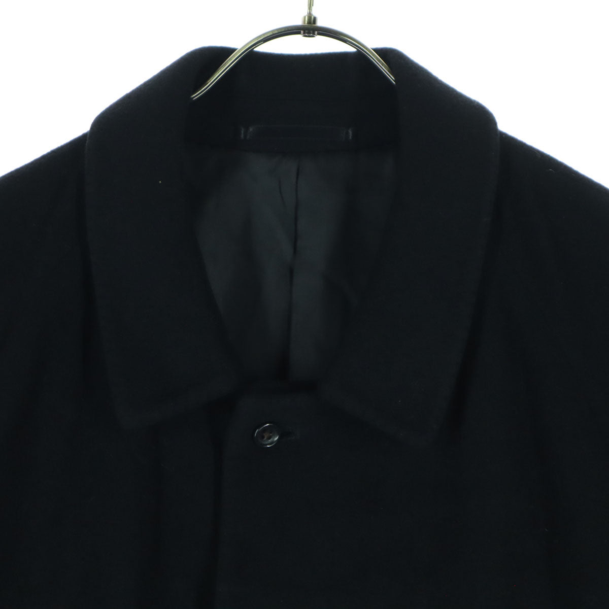 Cashmere カシミヤ カシミヤ緯糸 長袖 ロングコート M ブラック メンズ