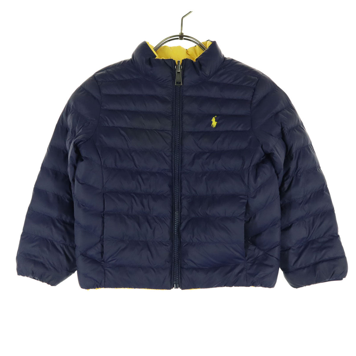 POLO ポロ リバーシブル 中綿ジャケット 110 イエロー RALPH LAUREN ネイビー キッズ