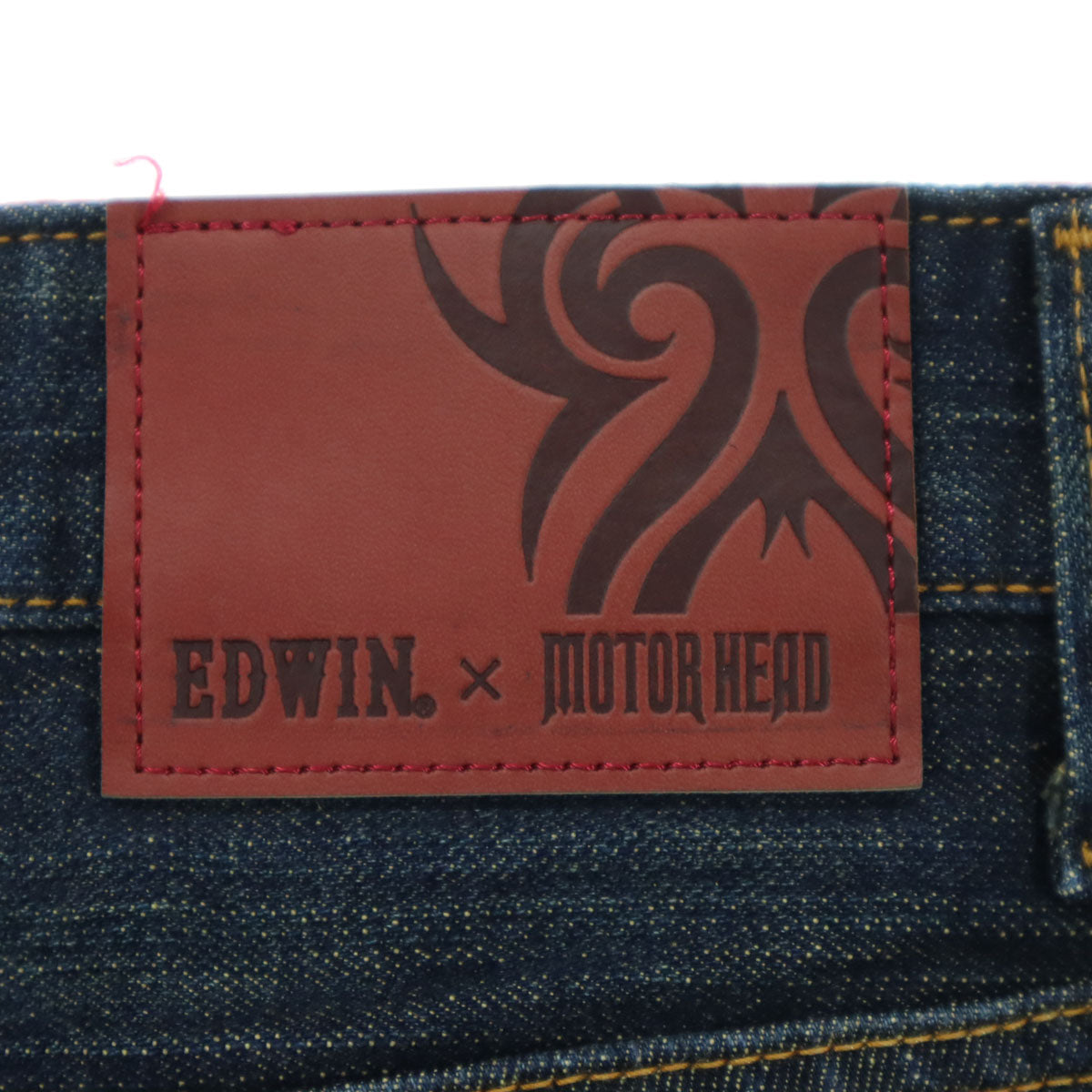 EDWIN エドウィン MOTORHEAD モータヘッド コラボ ライダース ワイルドファイア デニムパンツ L ブルー 膝 プロテクター付属 メンズ