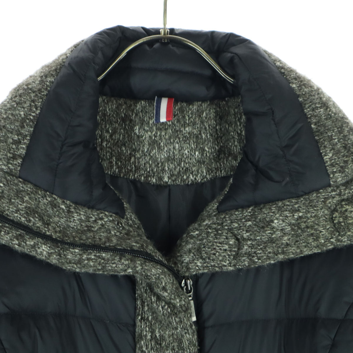 美品 ami アミ 長袖 ダウンジャケット L ブラック系 レディース