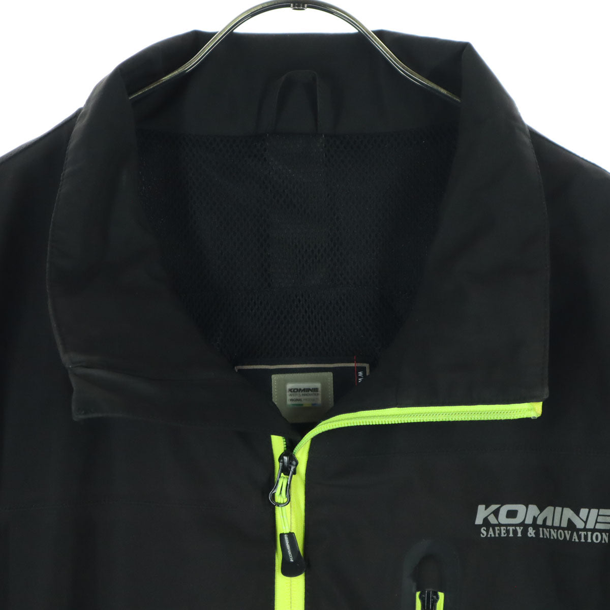 KOMINE コミネ ワンポイントロゴ ツートンカラー 長袖 バイク ツーリング ウインドブレーカー 3XL ブラック メンズ