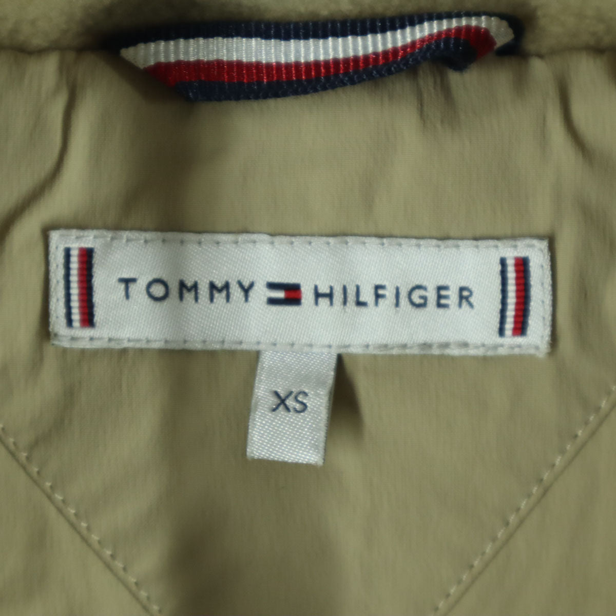 TOMMY HILFIGER トミーヒルフィガー 長袖 中綿コート XS ベージュ レディース