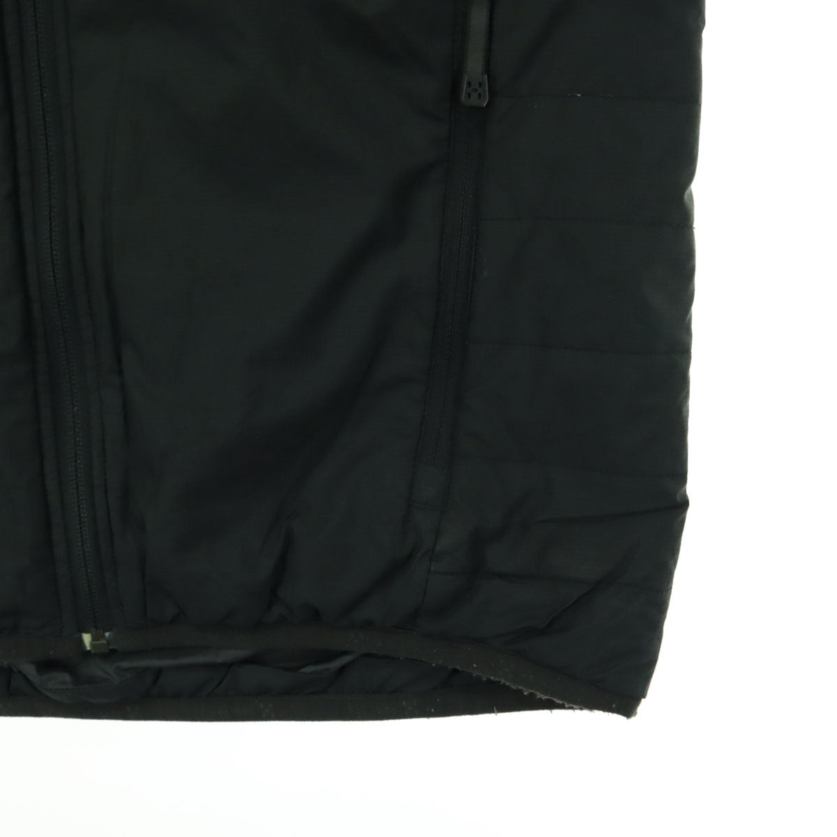 HAGLOFS ホグロフス プリント ノースリーブ 中綿ベスト S ブラック メンズ