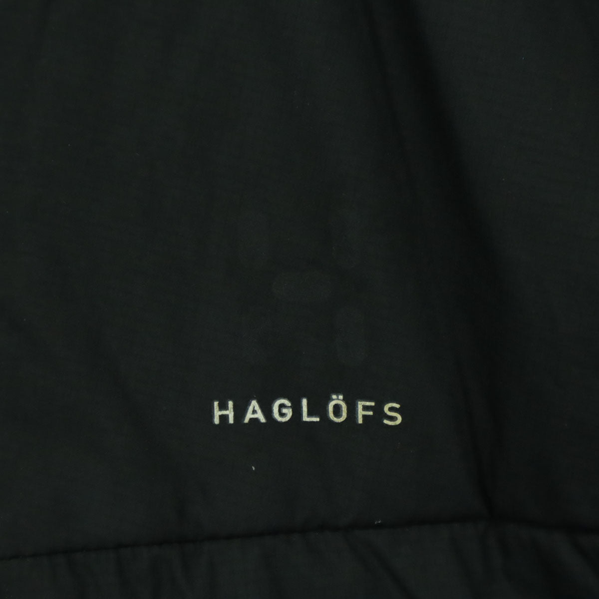 HAGLOFS ホグロフス プリント ノースリーブ 中綿ベスト S ブラック メンズ