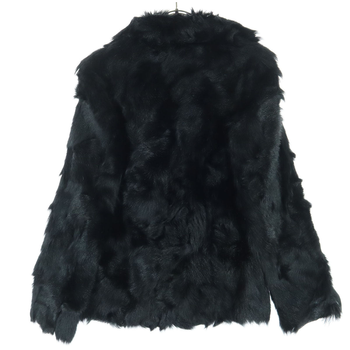 美品 ＆ｂｙP&D アンドバイピンキーアンドダイアン 長袖 毛皮コート 38 ブラック レディース