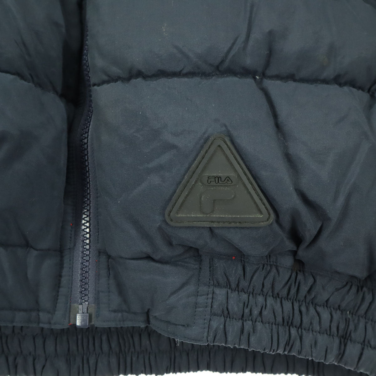 FILA フィラ 90s オールド 長袖 ダウンジャケット L ブラック系 メンズ
