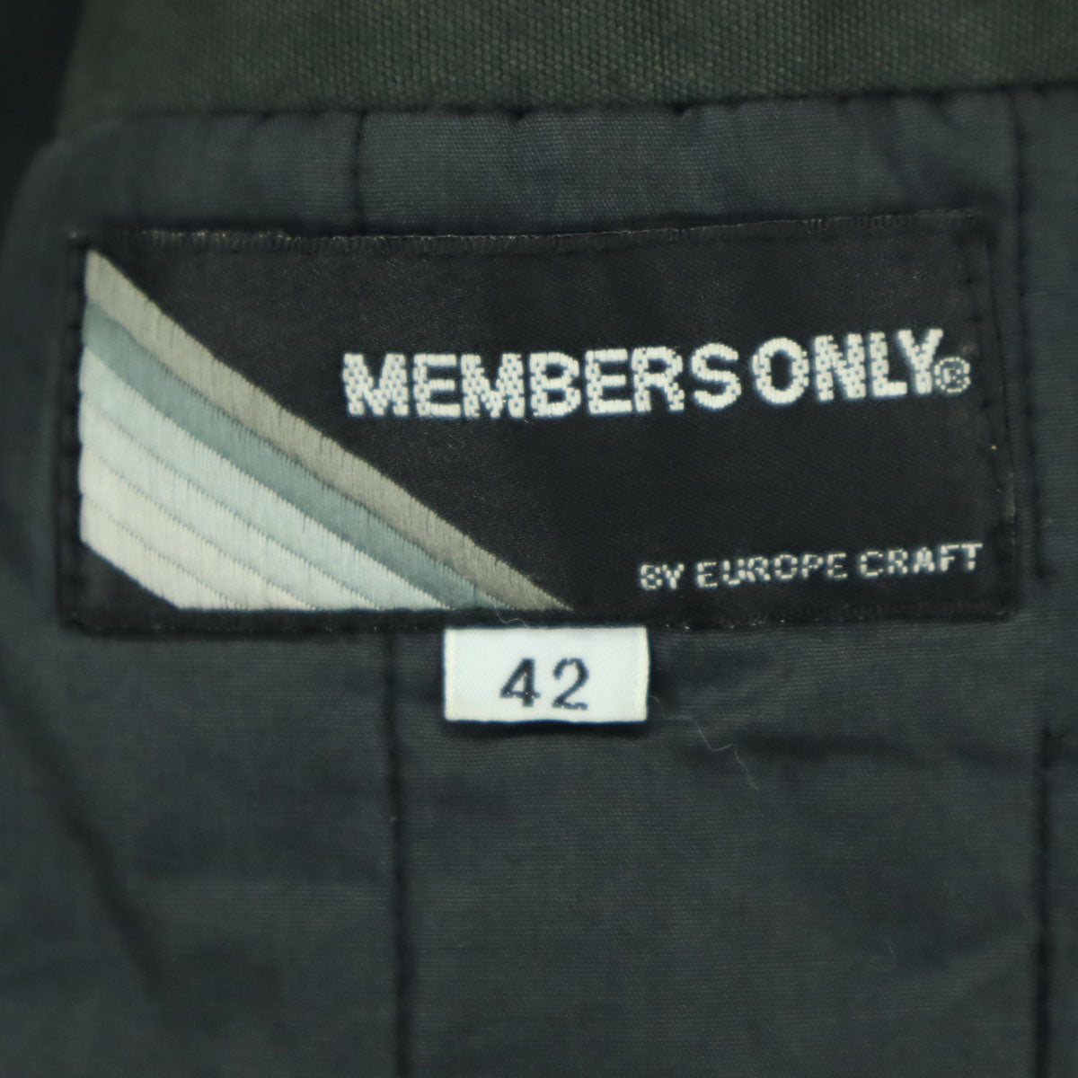 MEMBERS ONLY メンバーズオンリー 80s ヴィンテージ 重ね着風 コーデュロイジャケット 42 グレー メンズ