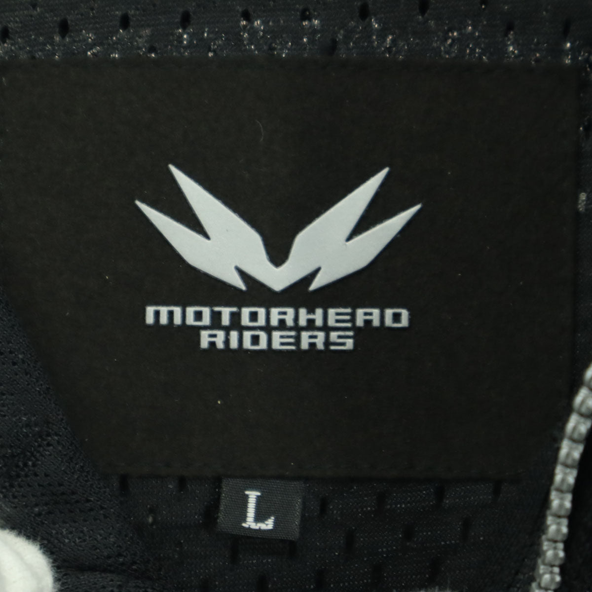 美品 MOTORHEAD RIDERS モーターヘッドライダース ワンポイントロゴ 長袖 バイク ツーリング ジャケット L ブラック メンズ