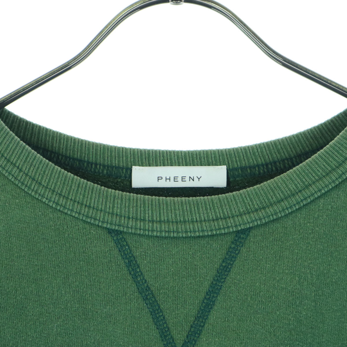 PHEENY フィーニー 裏起毛 コットン 長袖 トレーナー F グリーン レディース