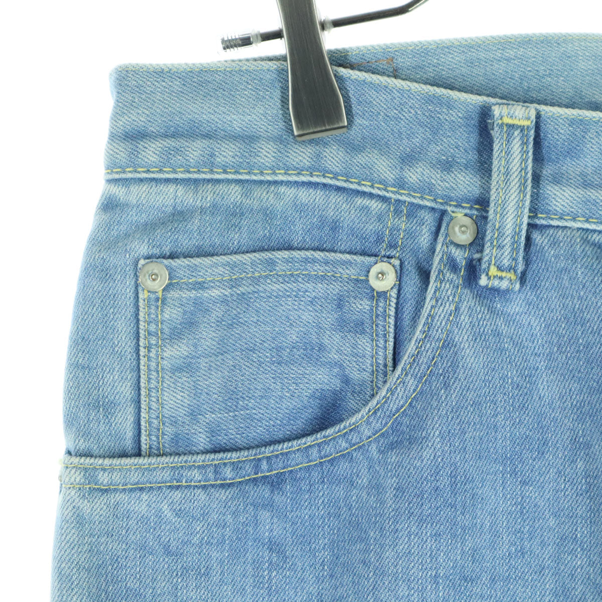 HATSKI ハツキ 日本製 ワイドデニムパンツ 3 ブルー メンズ