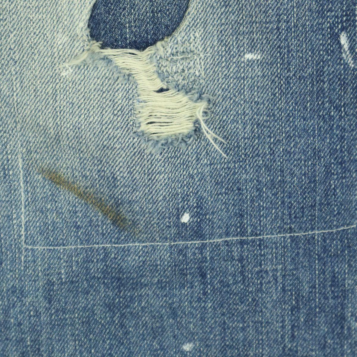 Levi's リーバイス 50-0217 LVC ダメージ加工 スリムデニムパンツ w26 ブルー ヴィンテージクロッシング レディース