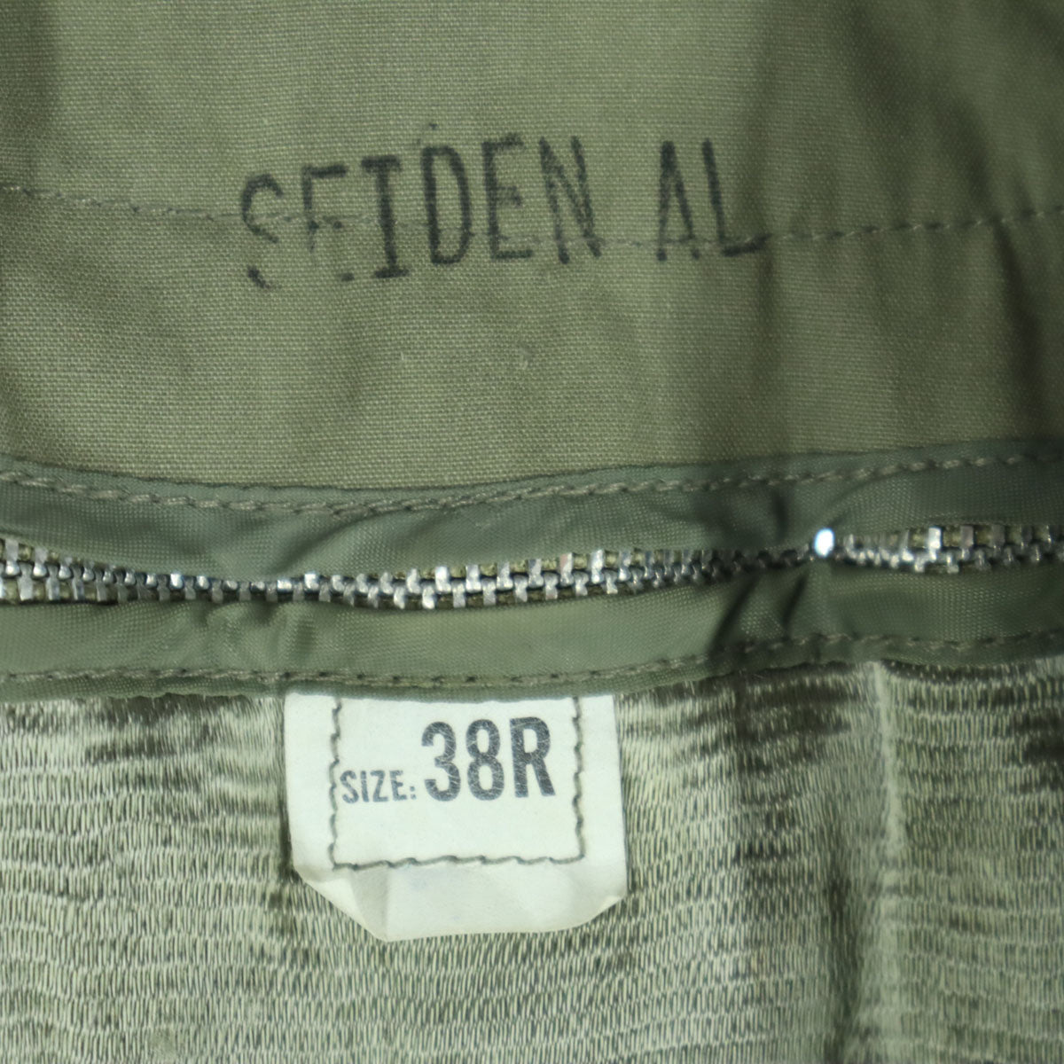 SIDRAN U.Sマリンコープ SP0100-96-D-1051 長袖 トレンチコート 38R カーキ ライナー取外し可 メンズ