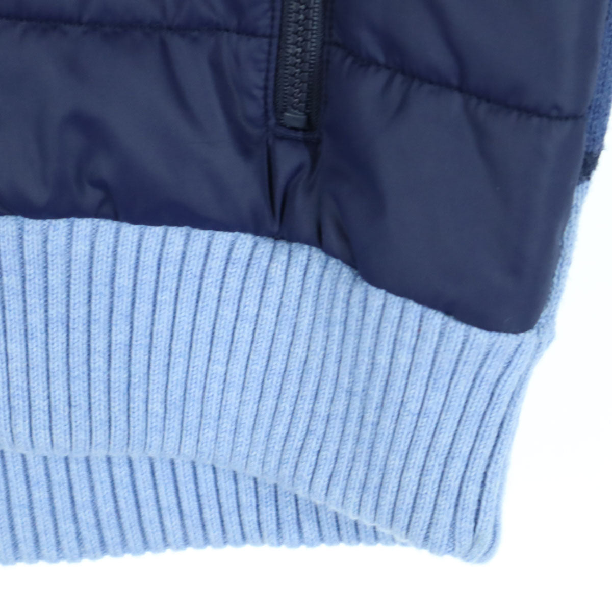 POLO RALPH LAUREN ポロラルフローレン ワンポイントロゴ 迷彩柄 長袖 ニットコンビ 中綿ジャケット 160 ネイビー キッズ