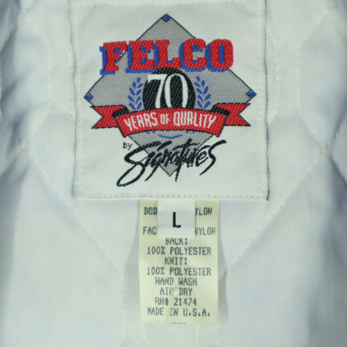 felco フェルコ ドジャース MLB 長袖 ナイロン スタジャン L ブルー メンズ