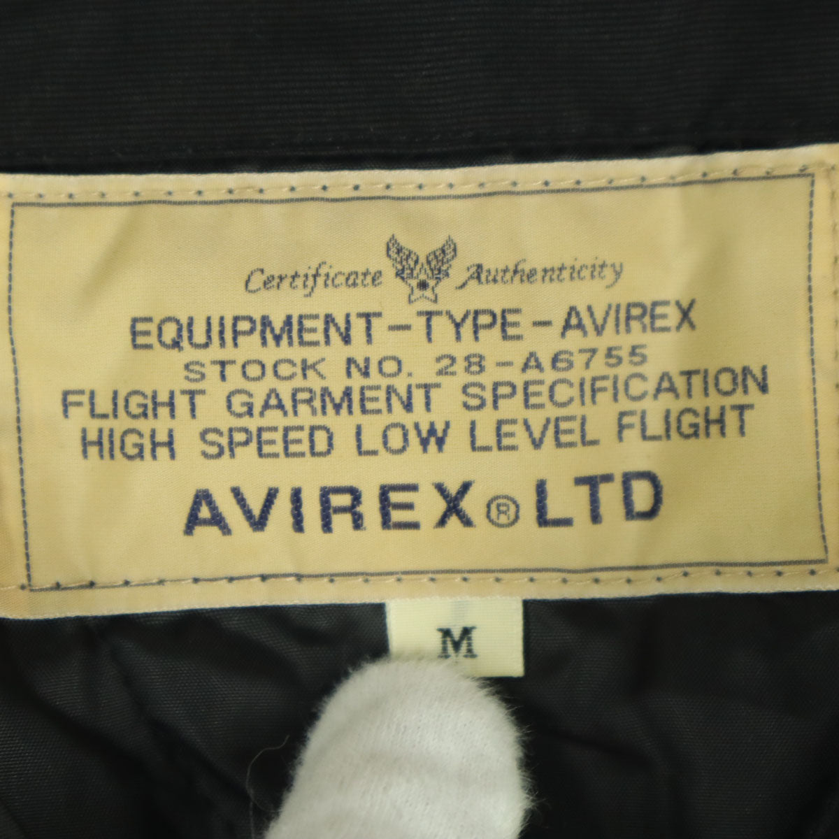 AVIREX アヴィレックス 長袖 モッズコート M ブラック ライナー取外し可 メンズ