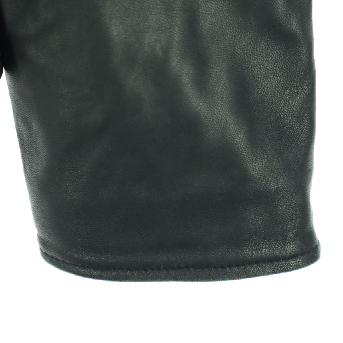 ARMANI EXCHANGE アルマーニエクスチェンジ 長袖 レザー ダブルライダースジャケット S ブラック 羊革 メンズ