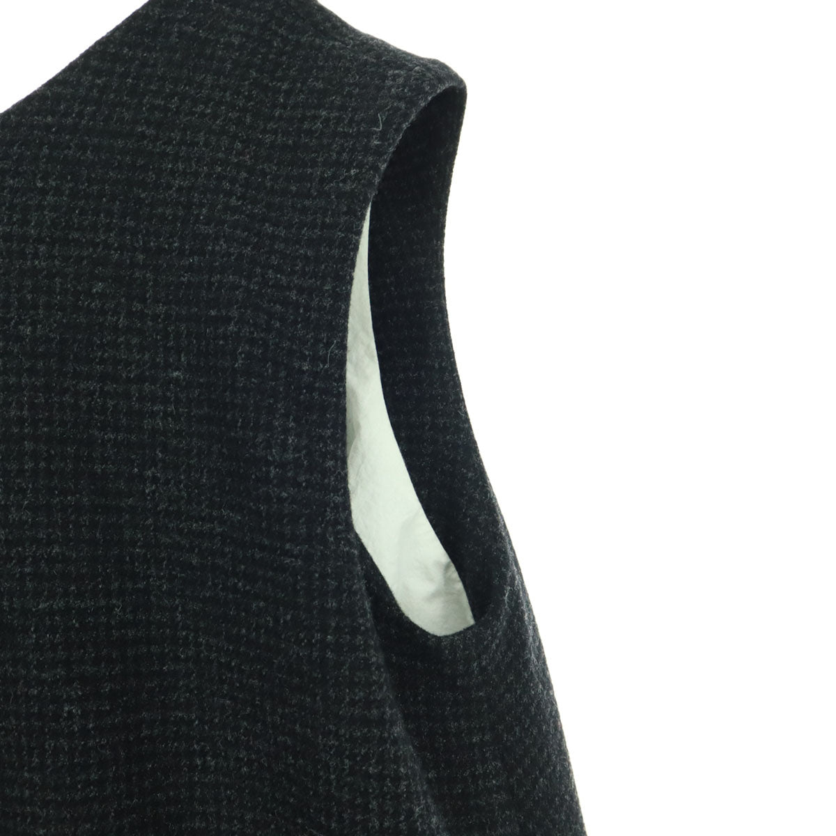 美品 ATON エイトン 日本製 ノースリーブ ロングワンピース 2 ブラック レディース