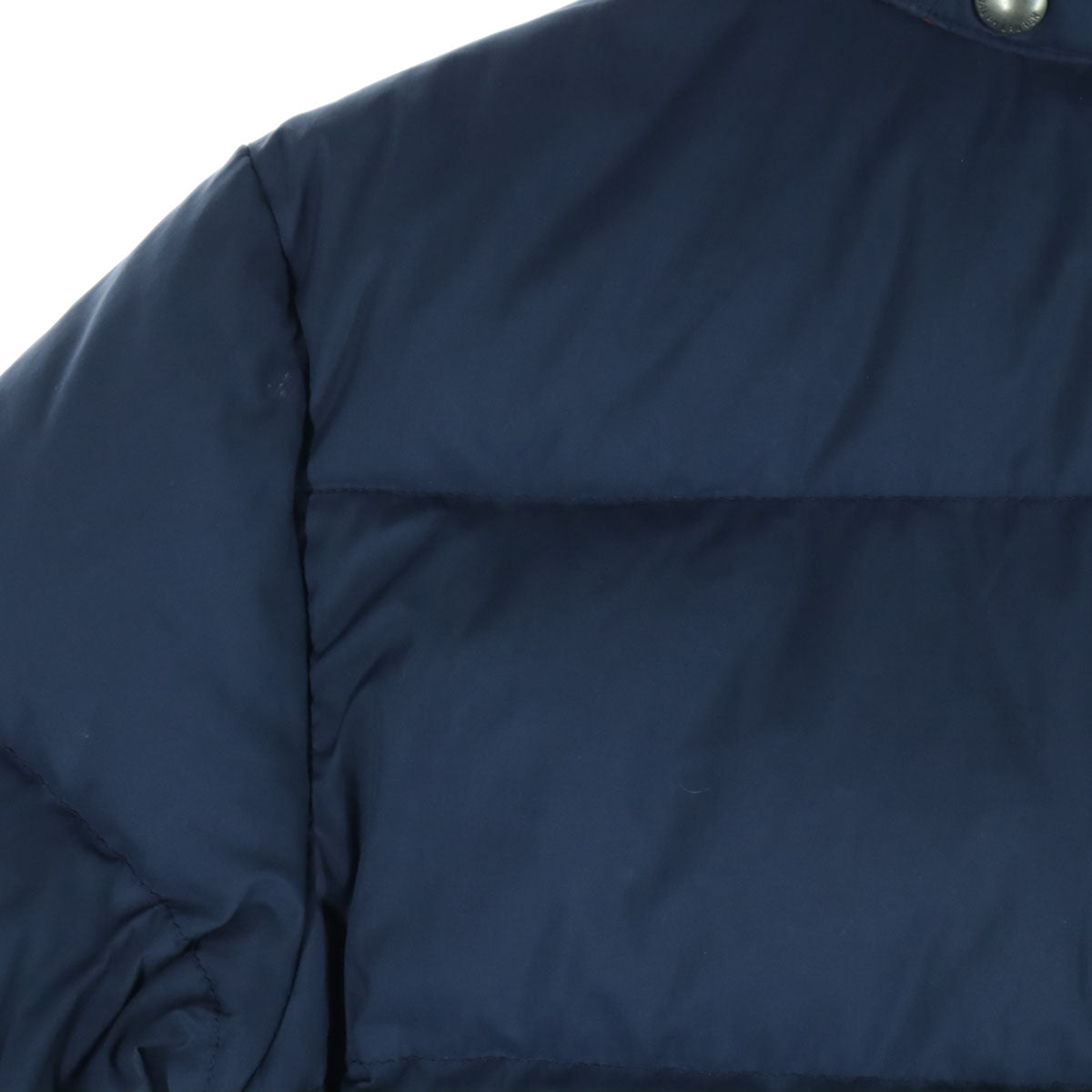 POLO RALPH LAUREN ポロラルフローレン ワンポイントロゴ ツートンカラー 長袖 ダウンジャケット 140 ネイビー キッズ