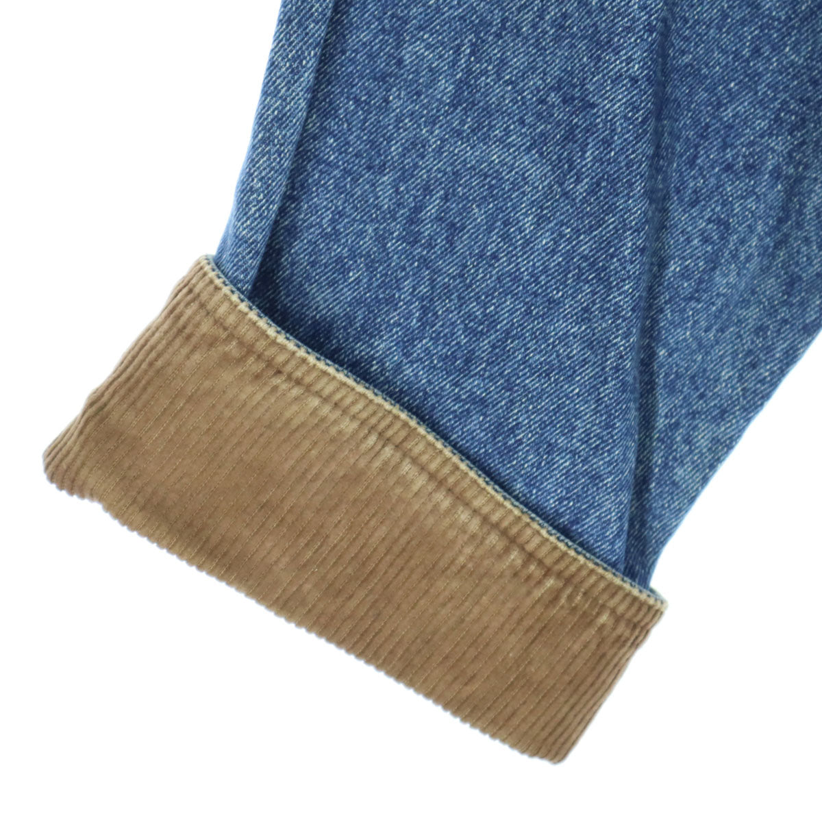 boundary waters バウンダリーウォーターズ 90s オールド 長袖 コーデュロイ切替 デニムジャケット 1X ブルー系 レディース