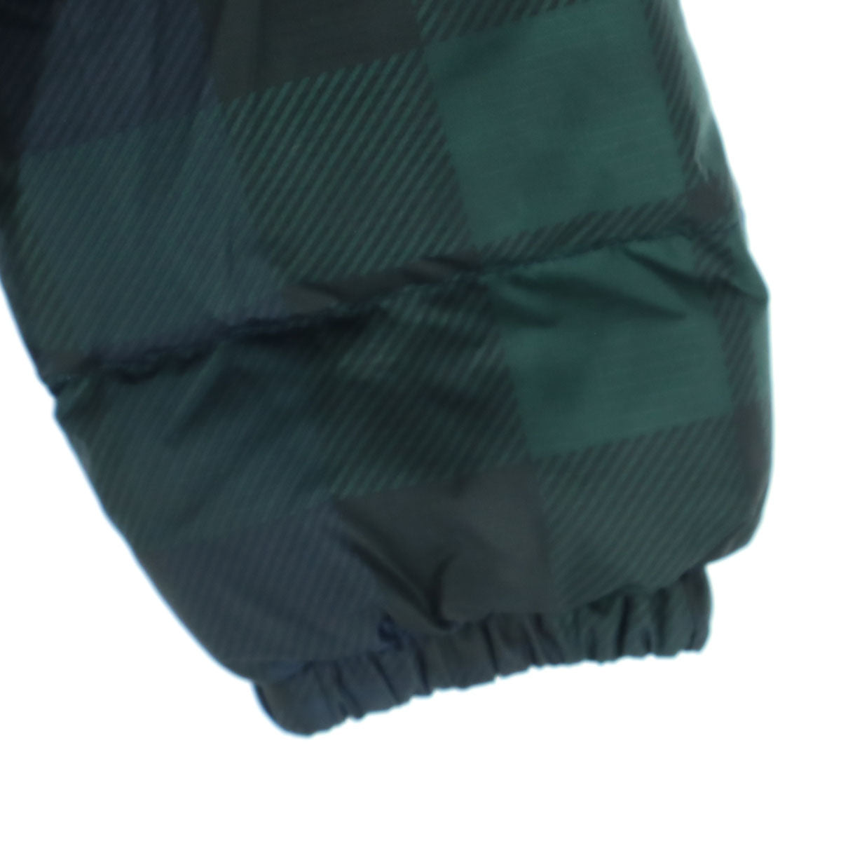 美品 RALPH LAUREN ラルフローレン チェック柄 フード取外し可 ダウンジャケット 6 グリーン キッズ