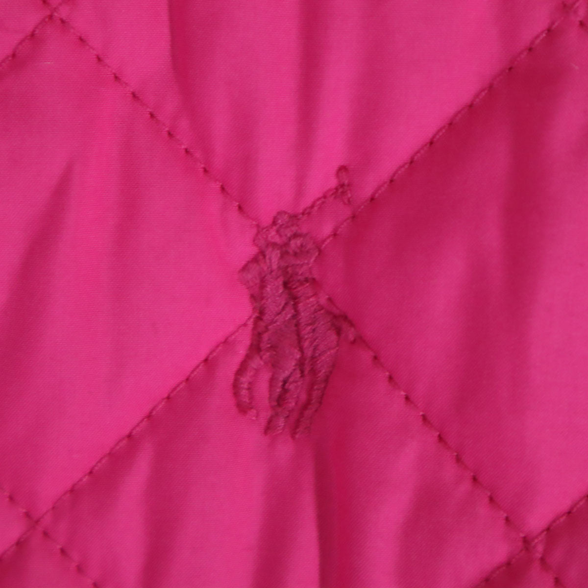 RALPH LAUREN ラルフローレン ワンポイントロゴ刺繍 中綿 キルティングジャケット 160 ピンク キッズ