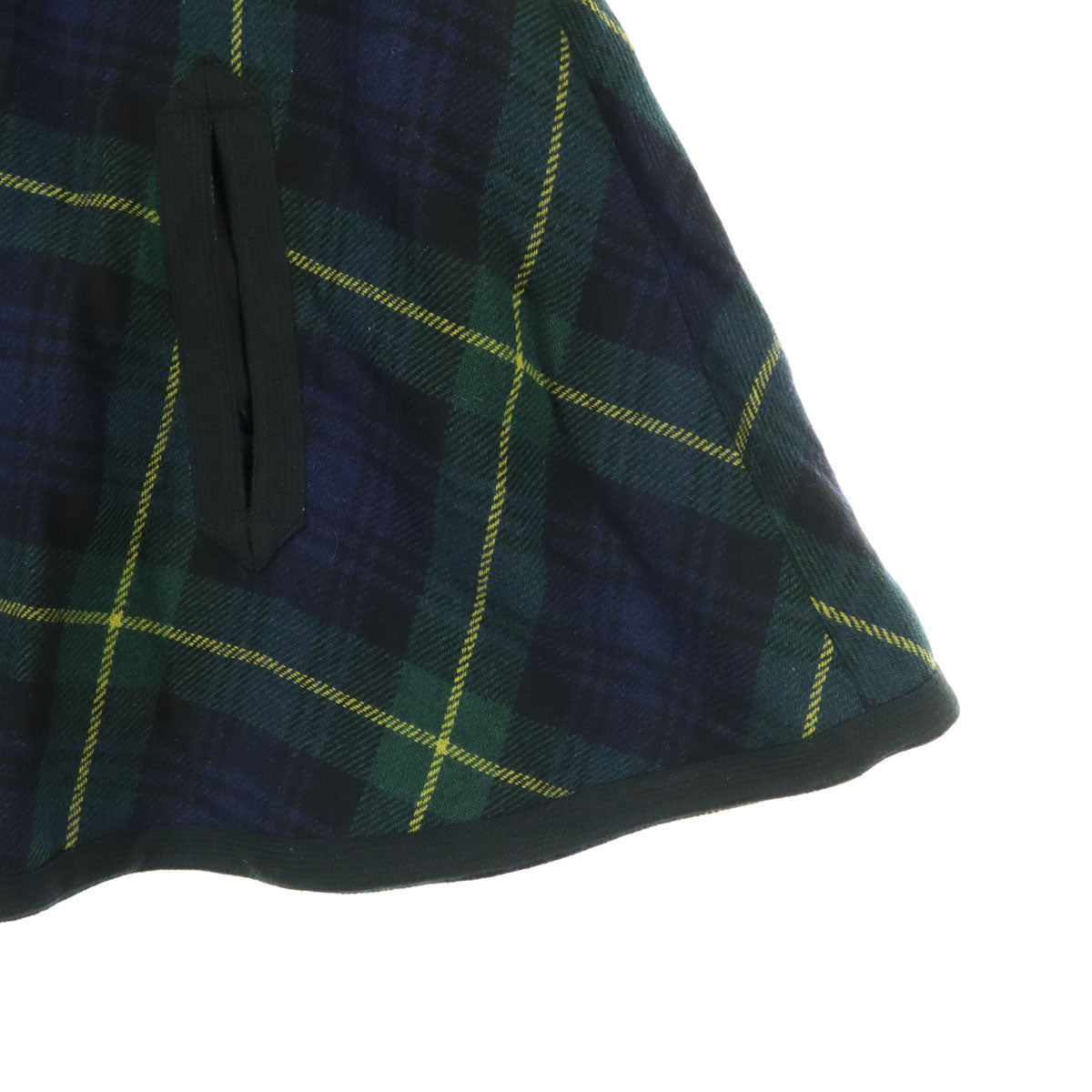 POLO RALPH LAUREN ポロラルフローレン チェック柄 長袖 チャイナボタン ポンチョ M グリーン キッズ