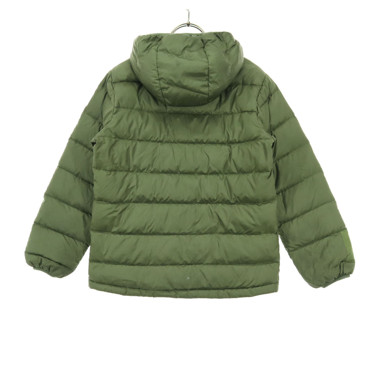 patagonia パタゴニア STY68207FA18 ワンポイントロゴ 長袖 ダウンパーカー M グリーン キッズ